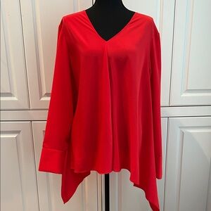 RACHEL Rachel Roy Bold Red Top